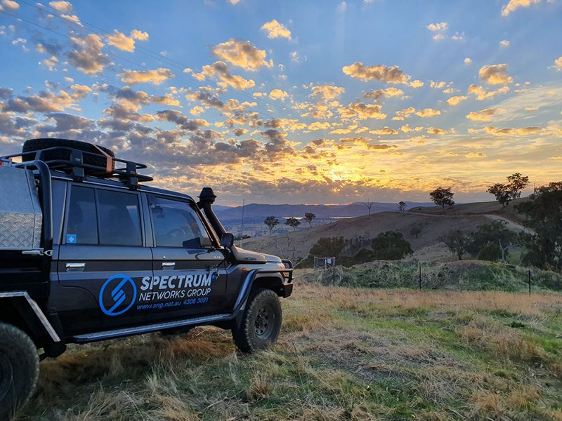 Spectrum Vehicle enjoying the view